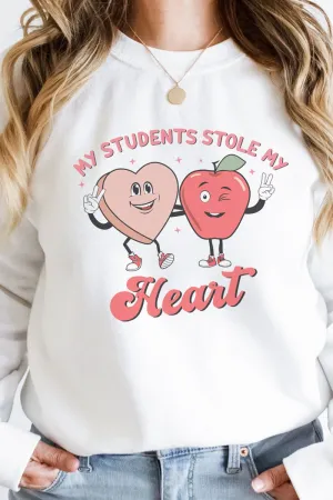 My Students Stole My Heart Heavy-weight Crew Sweatshirt