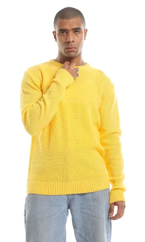 O161510 Cozy Knitted Slip On Pullover - Mango