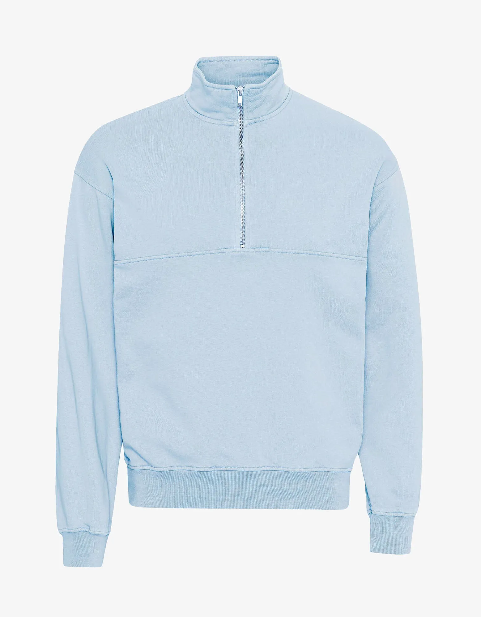 Organic Quarter Zip - Polar Blue