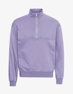 Organic Quarter Zip - Purple Jade