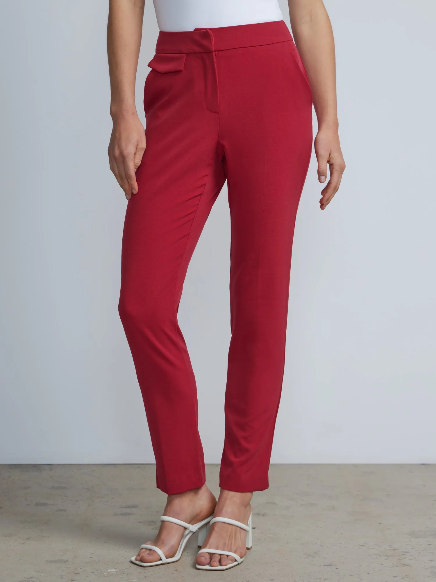 Petite Mid-Rise Slim-Leg Pant - Essential Stretch