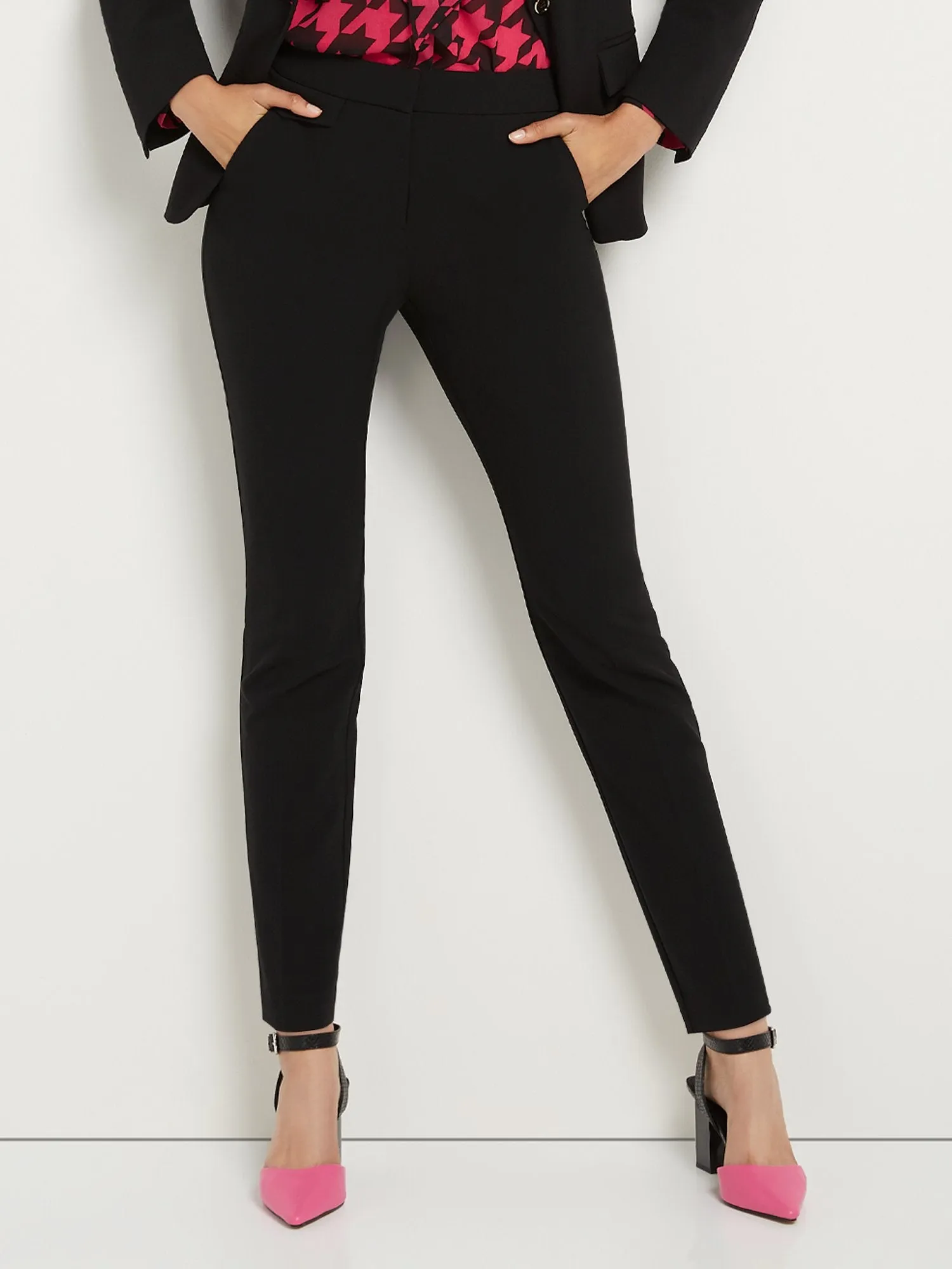 Petite Mid-Rise Slim-Leg Pant - Essential Stretch