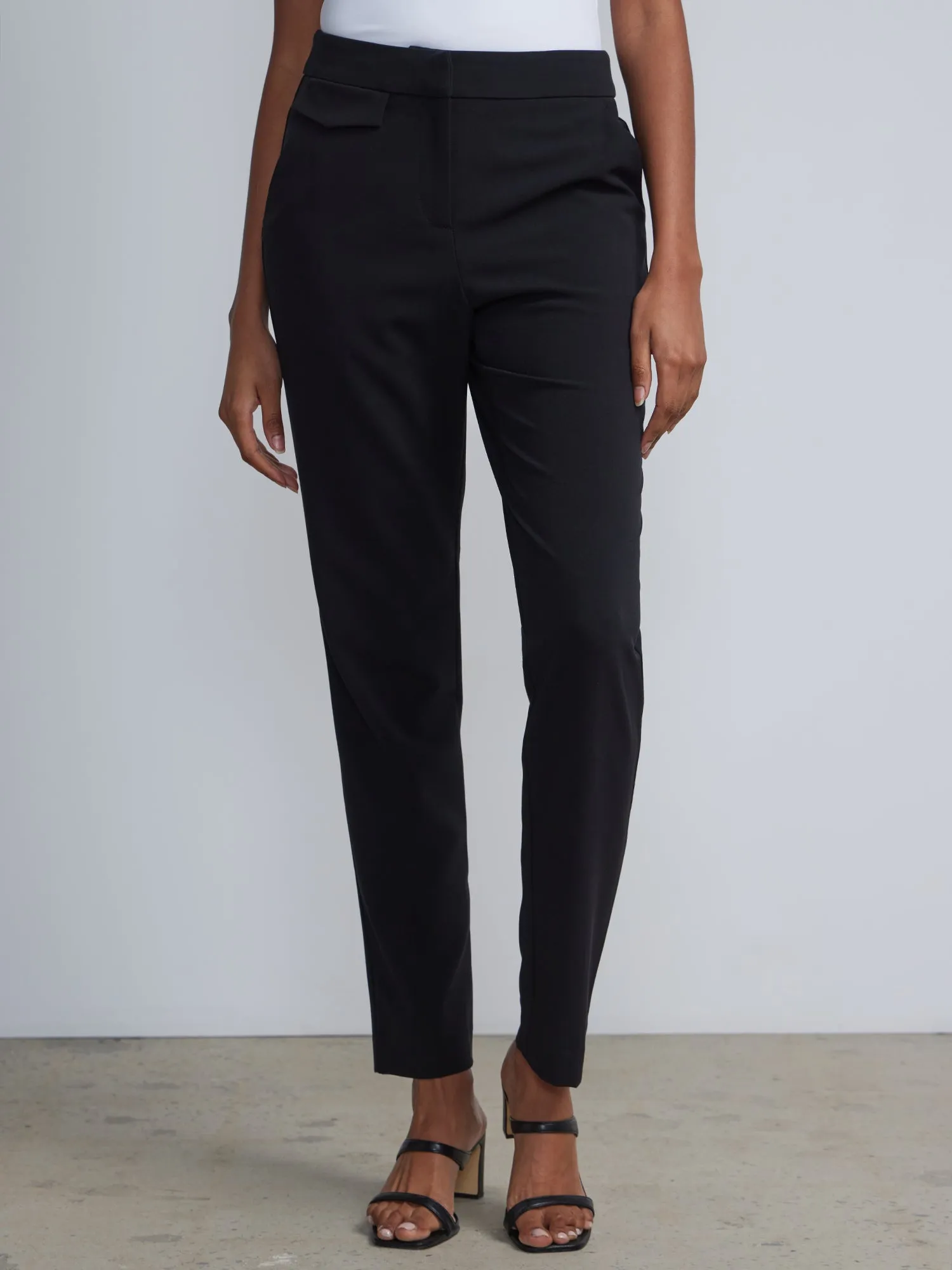 Petite Mid-Rise Slim-Leg Pant - Essential Stretch