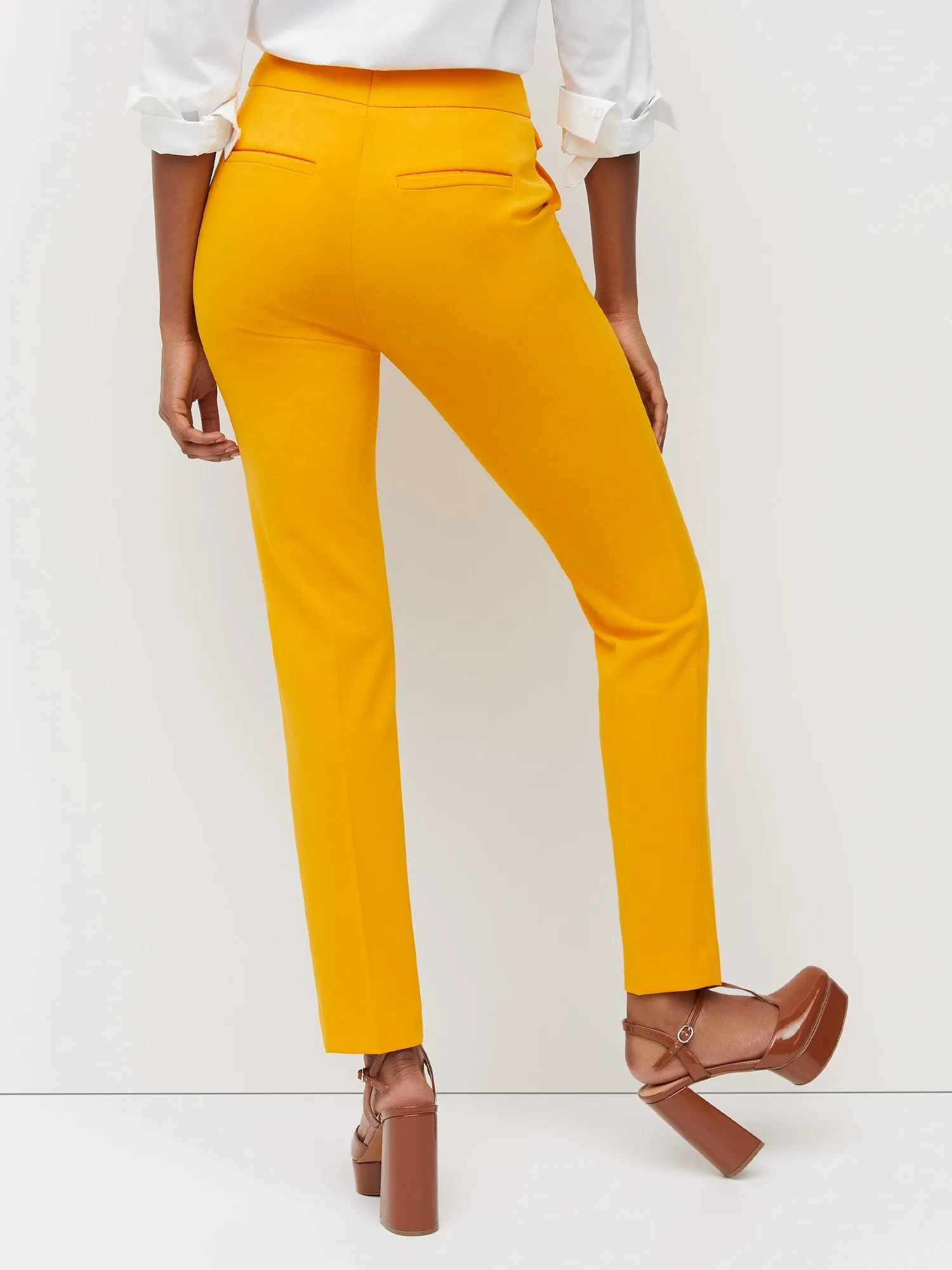 Petite Mid-Rise Slim-Leg Pant - Essential Stretch