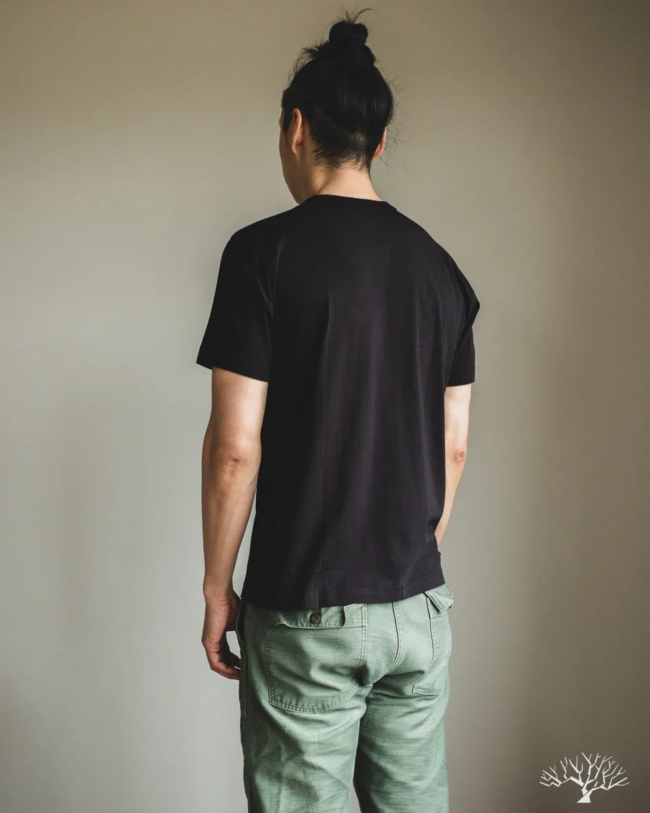 Pima Cotton Pocket Tee - Black