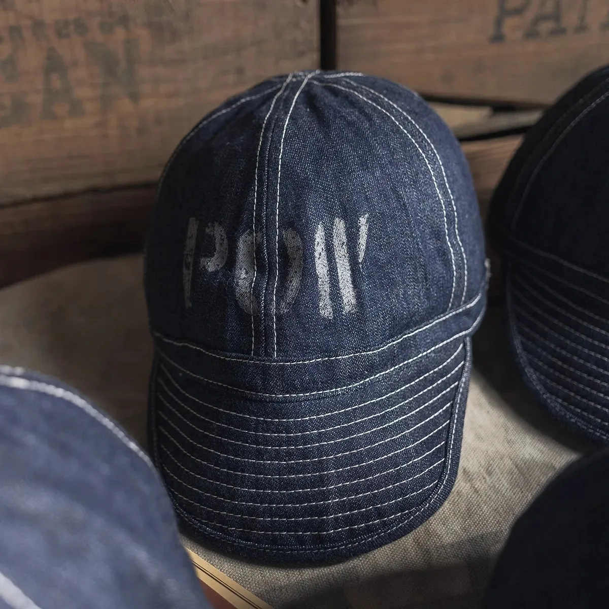 Prisoner Of War Denim Cap - Vintage Baseball Hat