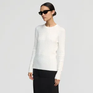 Rania Lightweight Cable Sweater