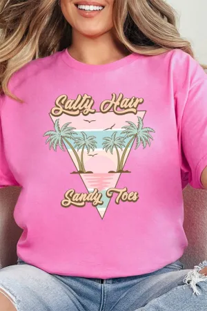 Salty Hair Sandy Toes Short Sleeve Relaxed Fit T-Shirt