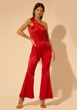 Satin One shoulder Women's Co-ord Set