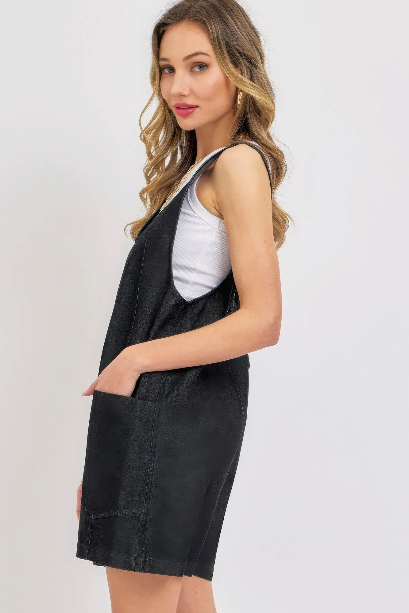 Summer Denim Overall Romper for Women