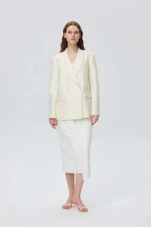 Trai Blazer in Silk Wool Blend