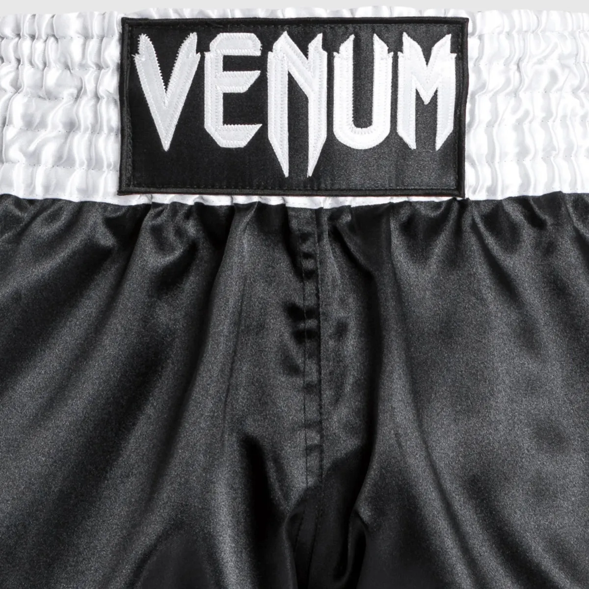 Venum Classic Muay Thai Shorts Black/White/White